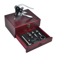 PU Leather Box  Wine Set Corkscrew Set